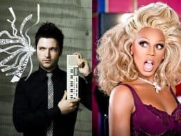 Lucian Piane and RuPaul