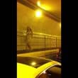 Tinashe dancing to Britney in tunnel in Queens