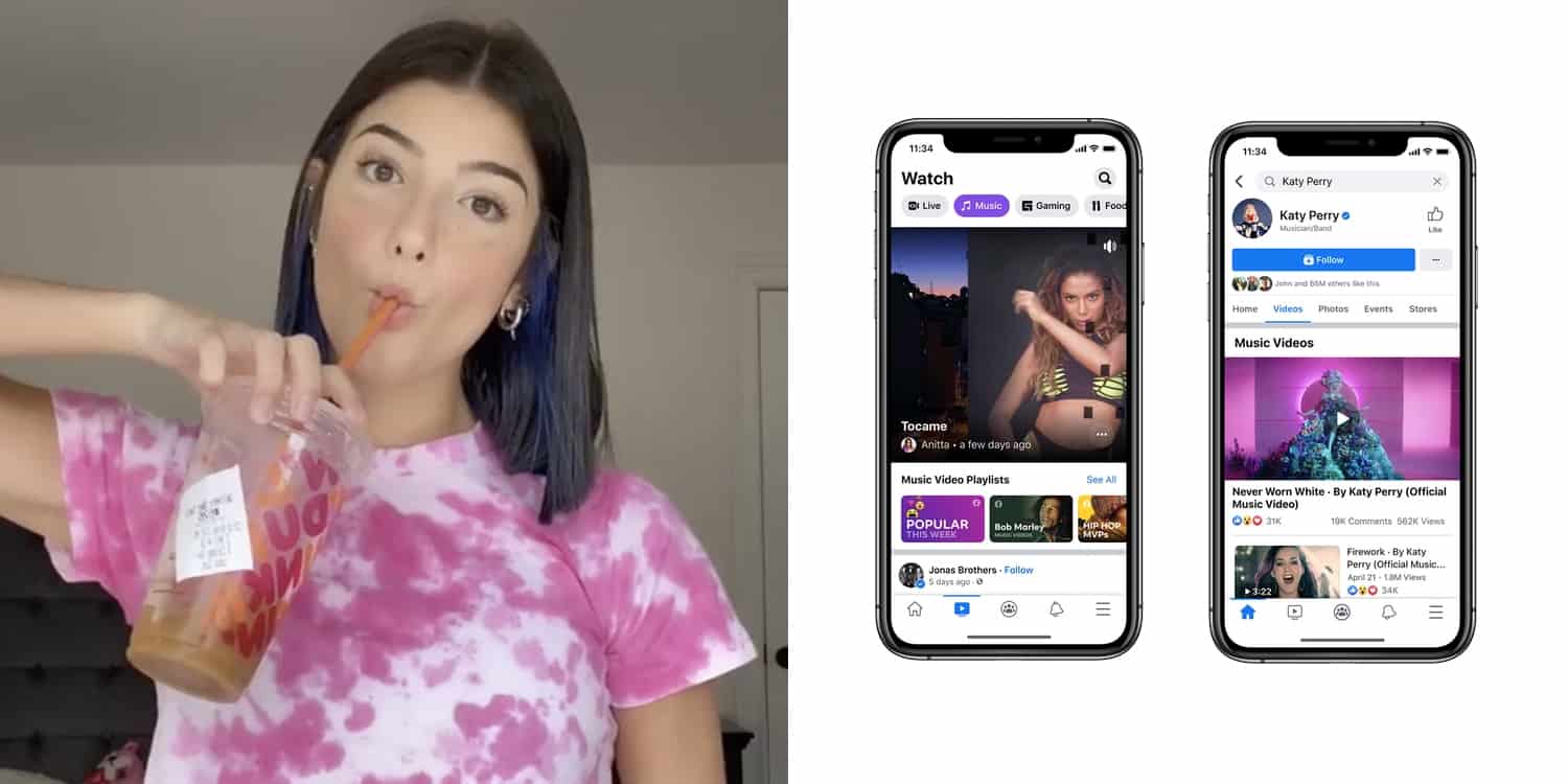 TikTok Facebook YouTube