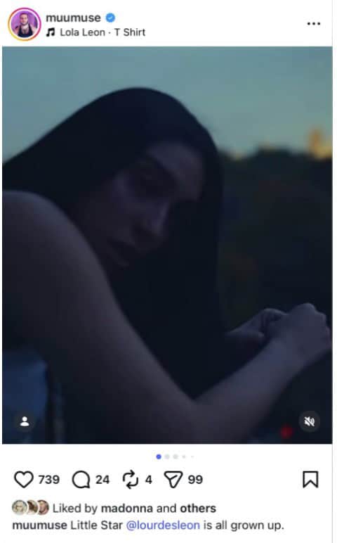Madonna Instagram Comment